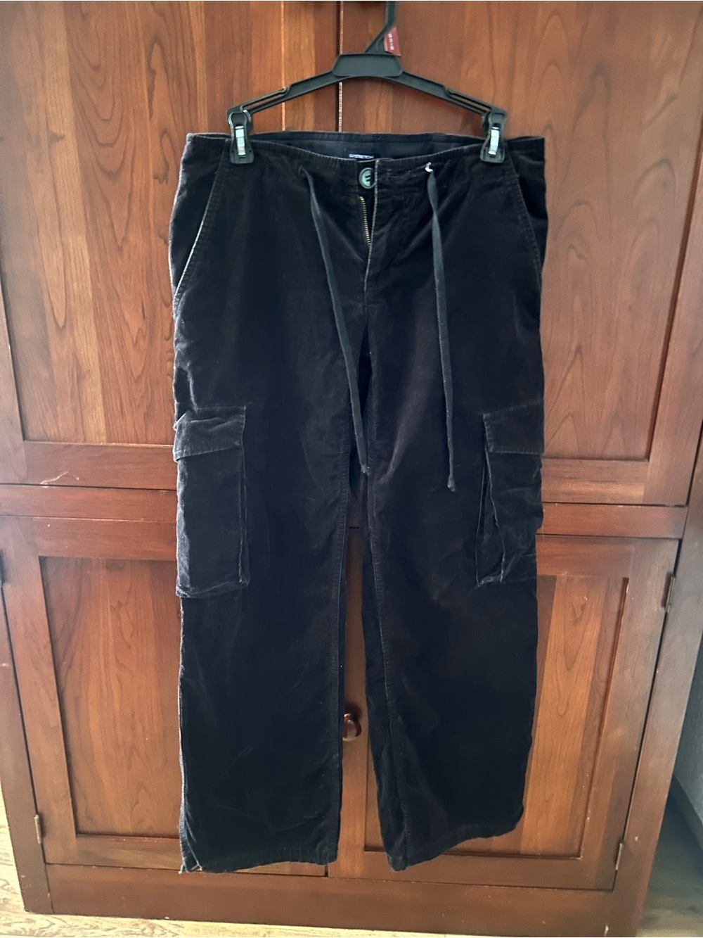 Women’s Black Cargo Corduroy Pants